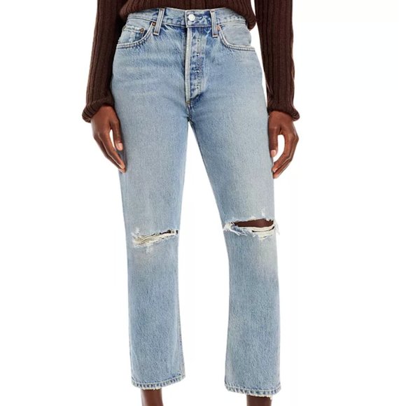 AGOLDE Riley High Rise Straight Leg Jeans